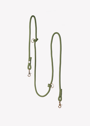 'Green' - Hands Free Braided Leash