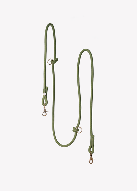 'Green' - Hands Free Braided Leash