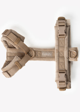 Sand - Velvet Dog Harness