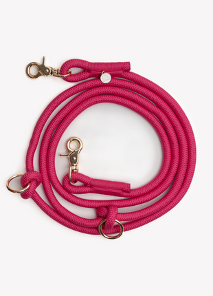 'Magenta' - Hands Free Braided Leash