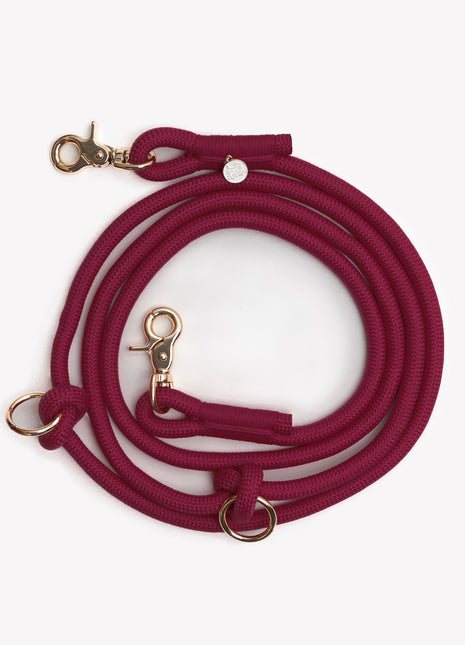 'Bordeaux' - Hands Free Braided Leash