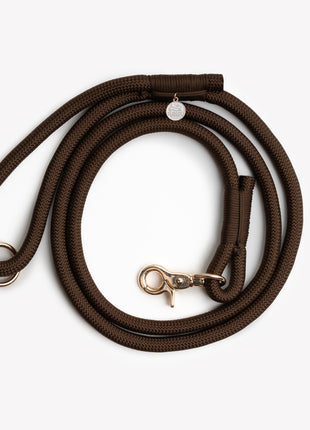 'Brown' - Braided Rope Leash