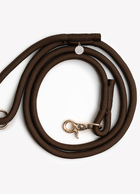 'Brown' - Braided Rope Leash