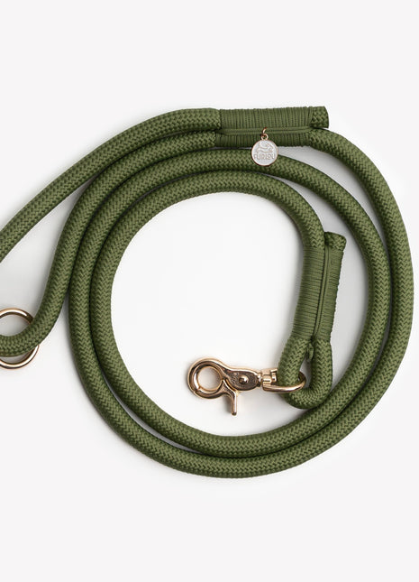 'Green' - Braided Rope Leash