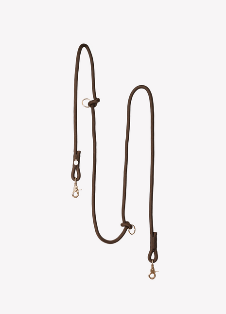 'Brown' - Hands Free Braided Leash