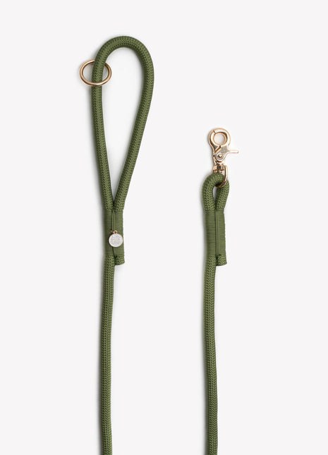 'Green' - Braided Rope Leash
