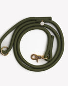 'Moss Green' - Braided Rope Leash
