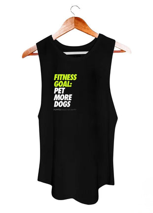 Fitness Goal | Dog Lover Sleeveless Tank | Gift for Dog Moms - Pup List