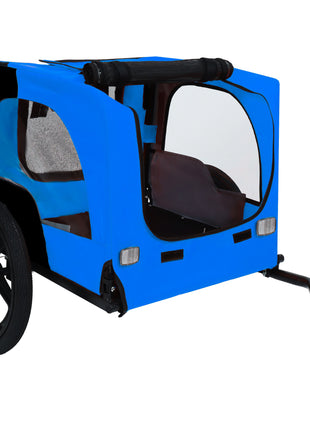 Pet Bike Trailer Dog Cart for Bicycle,Suitable for Small and Medium Pets, Easy Folding Cart Frame, Quick Release Wheel, Non-Slip Floor, Internal Leash