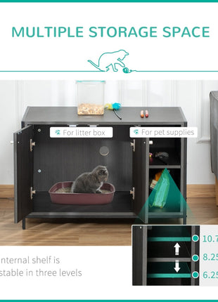 Hidden Cat Litter Box Enclosure