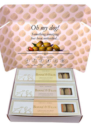 Dog Macaron Combo Gift Box (18 French Dog Macarons)