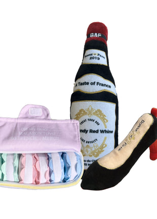 Plush Squeaky Dog Toy Set- Large