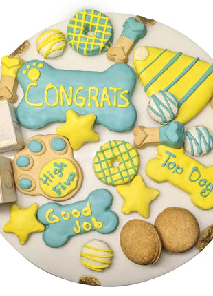 Congrats Themed Dog Treats Gift Box
