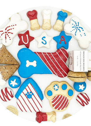 USA Themed Dog Treats Gift Box