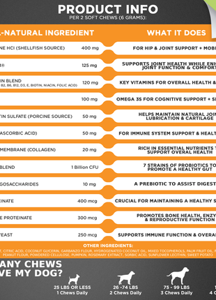 10 in 1 Multivitamin Chews for Dogs (Peanut Butter & Pumpkin Flavor)