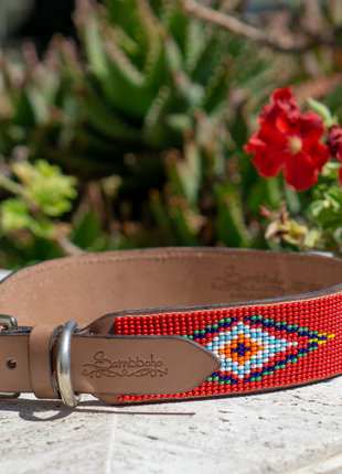 Red Vogue Sambboho dog collar