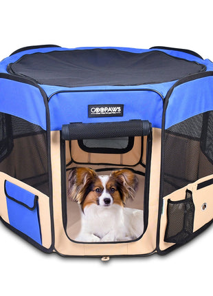 Jespet 2-Door Portable Soft-Sided Dog, Cat & Small Pet Exercise Playpen - Pup List