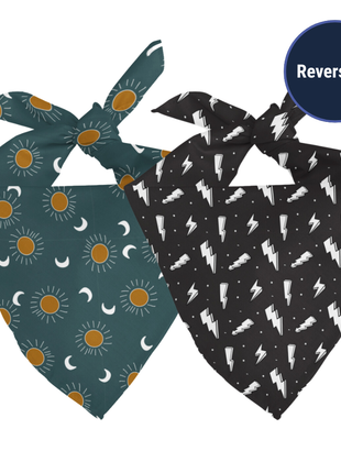Blue Moon & Lightning Dog Bandana