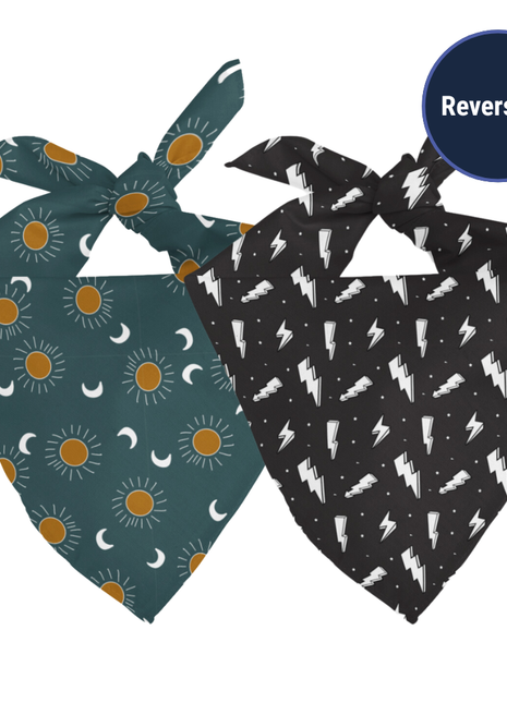 Blue Moon & Lightning Dog Bandana