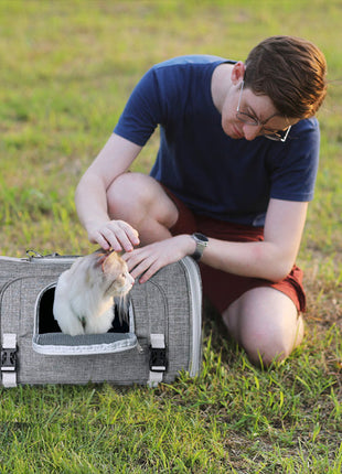 Mr. Peanut's Monterey Series Airline Compliant Horizontal Backpack Pet Carrier