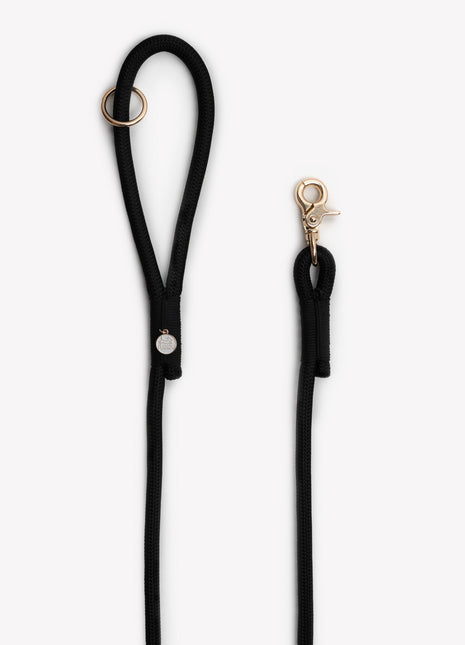 'Black' - Braided Rope Leash