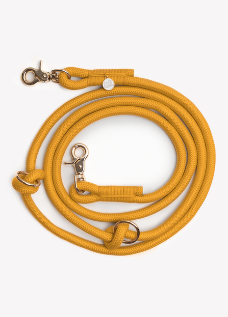 'Yellow' - Hands Free Braided Leash