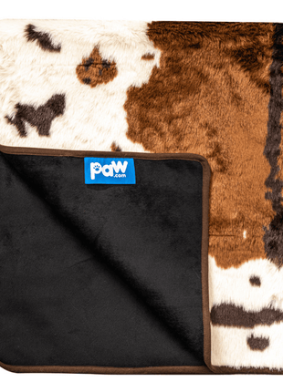 PupProtector™ Waterproof Throw Blanket - Brown Faux Cowhide