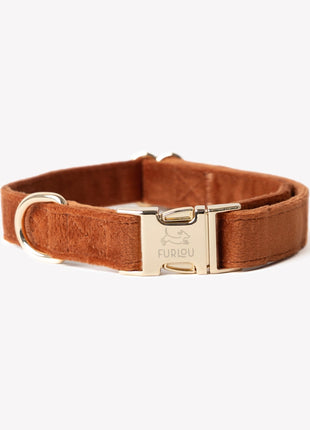'Clay' - Velvet Dog Collar