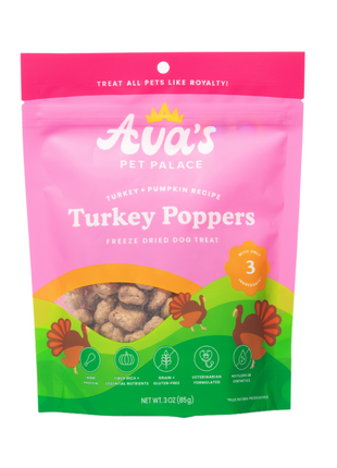 Freeze Dried Dog Treats - Turkey Poppers