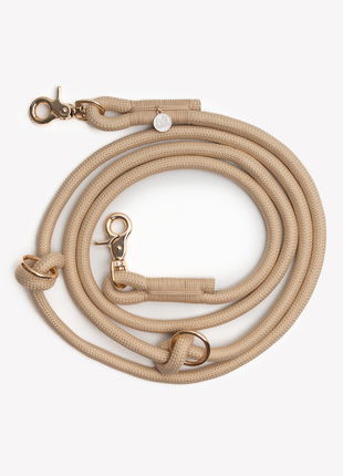 'Tan' - Hands Free Braided Leash