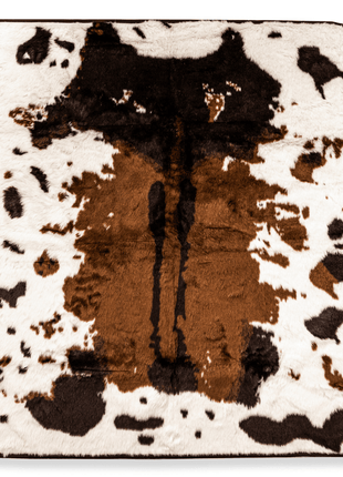 PupProtector™ Waterproof Throw Blanket - Brown Faux Cowhide