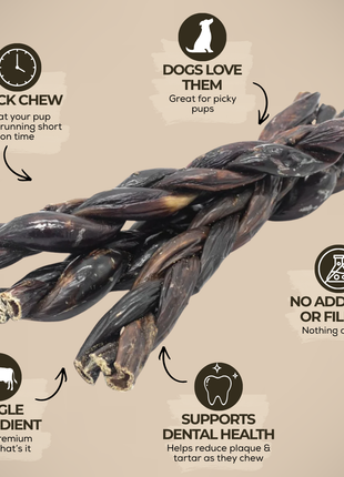 12 Inch Braided Jerky Stick