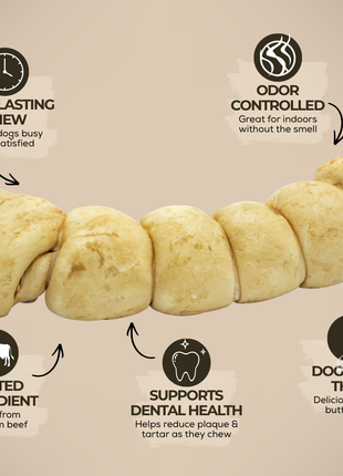 10-12 Inch Peanut Butter Cheek Roll
