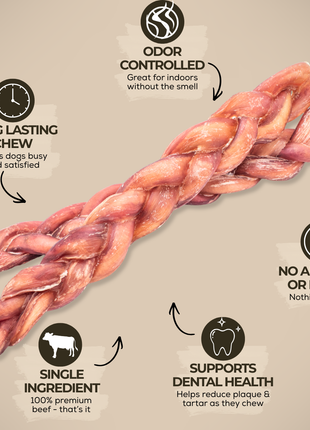 12 Inch Thick Braided Bully Stick