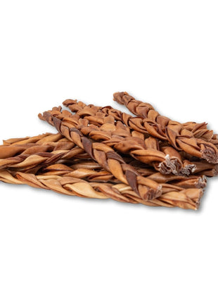 All-Natural Braided Collagen Stick Dog Treats, Supports Joint, Skin & Coat Health – 12-Inch Standard (25/Case)