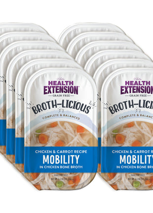 Broth-Licious Chicken & Carrots in Bone Broth- Mobility Recipe for Adult Dogs