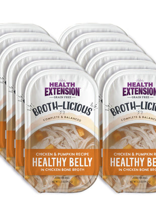 Broth-Licious Chicken & Pumpkin in Bone Broth - Healthy Belly Recipe for Adult Dogs