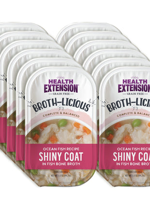 Broth-Licious Ocean Fish in Bone Broth -Shiny Coat Recipe for Adult Dogs