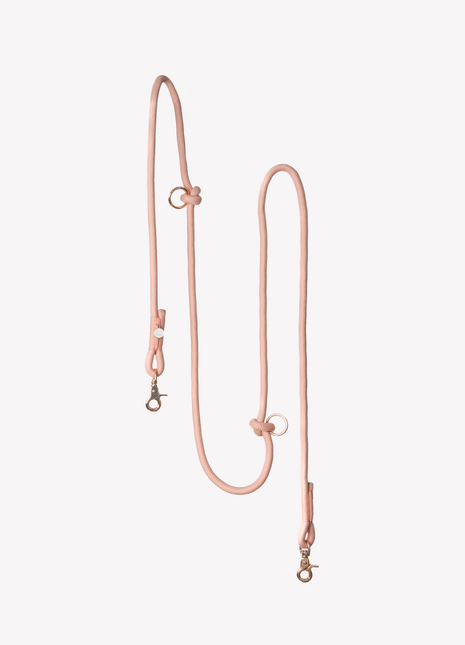 'Powder Rose' - Hands Free Braided Leash