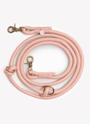'Powder Rose' - Hands Free Braided Leash