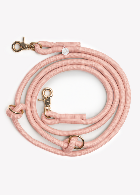'Powder Rose' - Hands Free Braided Leash