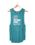 Arm Day = Petting Dogs Tank Top | Gift for Dog Lovers & Dog Moms