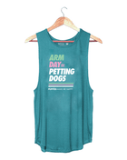 Arm Day = Petting Dogs Tank Top | Gift for Dog Lovers & Dog Moms Made in USA