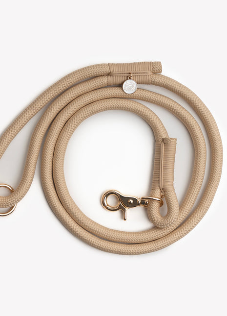 'Tan' - Braided Rope Leash