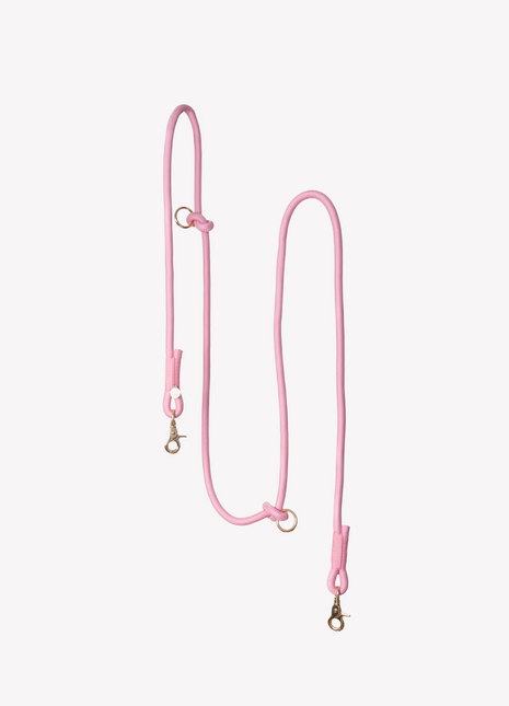 'Pink' - Hands Free Braided Leash