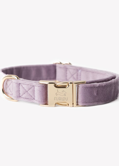 'Lilac' - Velvet Dog Collar