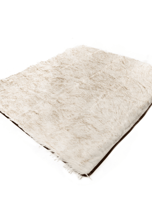 PupProtector™ Waterproof Throw Blanket - White with Brown Accents