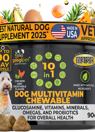 10 in 1 Multivitamin Chews for Dogs (Chicken Flavor) - Pup List