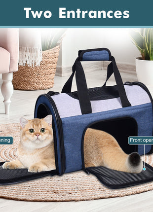 GOOPAWS Soft Sided Collapsible Airline Travel Pet Carrier Bag for Comfort and Travel - Pup List