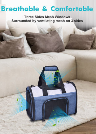 GOOPAWS Soft Sided Collapsible Airline Travel Pet Carrier Bag for Comfort and Travel - Pup List
